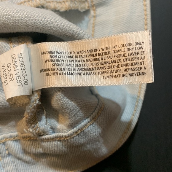 Ladies Old Navy Jean Vest - Picture 5 of 8